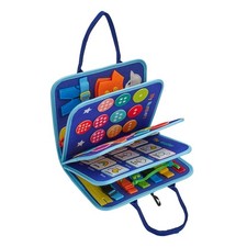 Fabric Activity Book for Toddlers Interactive Learning Toy Numbers Shapes 