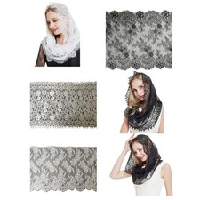 Lace Latin Mass Mantilla Veil Catholic Church Veil Lace Headcovering Scarf
