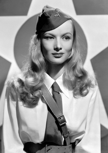 Veronica lake monochrome photo - monochrome,