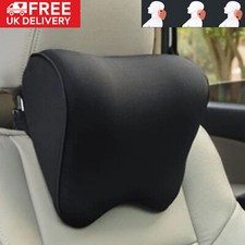 Soft Car Seat Headrest Pillow Memory Foam Breathable Neck Support Cushion Pad UK