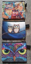 Owl Design Coin Purses 13.5cm x 11cm Bag Pouch Stealthy Winged Death FREE P&P