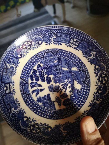 Willow pattern saucer - willow,