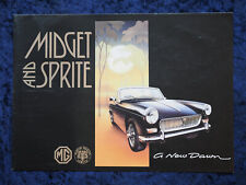 MIDGET AND SPRITE HERITAGE SHELL 1991 VINTAGE CAR BROCHURE - NEAR MINT CONDITION