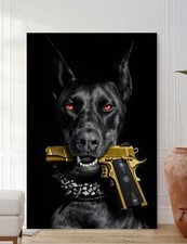 Dog and Gun Gold Designer