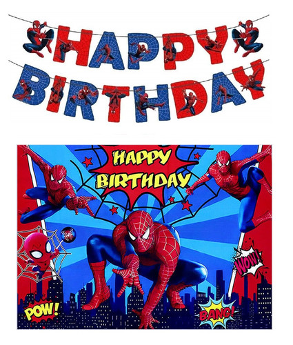 Spiderman banner backdrop foil - spiderman,