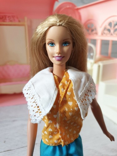 Doll vintage 1970 yellow - vintage, 1970's