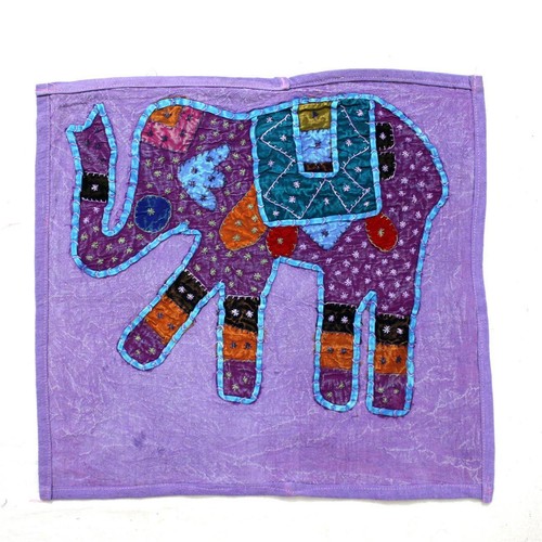 Elephant violet embroidered - violet,