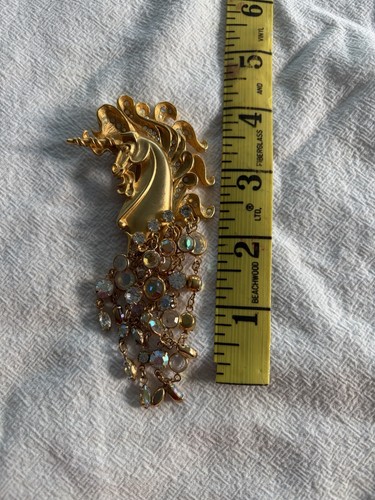 Kirks folly unicorn brooch - kirks,