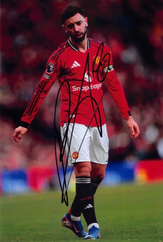 Bruno fernandes signed 6x4 - bruno,