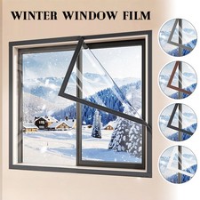 Winter Window Film Transparent Plastic Protection Windproof Heat-insulating Film