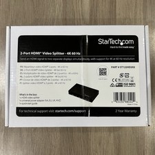 StarTech 2 Port HDMI Video Splitter -4K at 60 Hz Resolution - New & Sealed