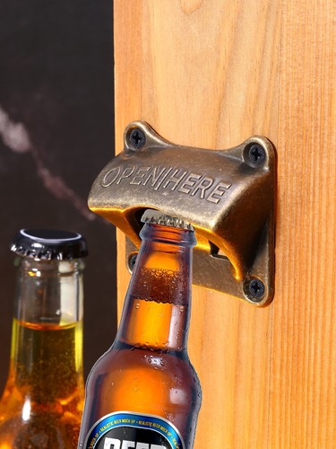 Vintage wall mounted beer - mounted,