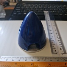 Irvine RC Model Aircraft Propeller Spinner alloy back plate, 57mm dia, Med Blue