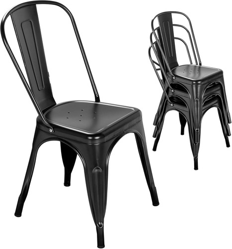 Metal dining chair farmhouse - metal,