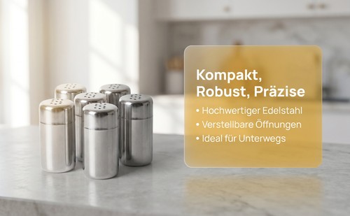 Pcs portable pepper shakers - 6,