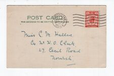 Great Britain KGV 1929 Postal Union Congress 1d stamp on postcard