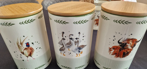 Set three ceramic storage - three,