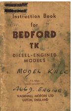 BEDFORD TK (KB KC KD KE KG KH) 220 330 466 DIESEL ORIG. 1971 OPERATORS HANDBOOK
