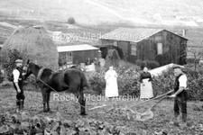 Uaz-73 Farming Scene, Horse Drawn Plough, Unknown Location. Photo