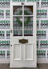 LEADED GLASS FRONT DOOR 1930S