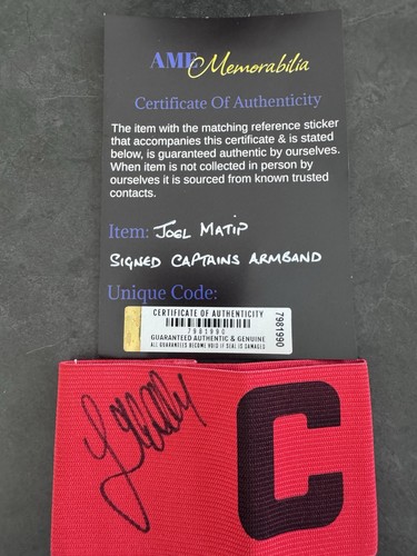 Joel matip autographed - joel,