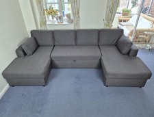 MADE.com U Shaped 4 Seater Sofa Bed with Storage in Grey RRP £1800 *DELIVERY*