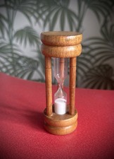 Small Vintage Wooden Sand Egg Timer Farmhouse  Cottagecore Homestead Style