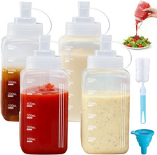 4Pcs 21Oz Squeeze Bottle with