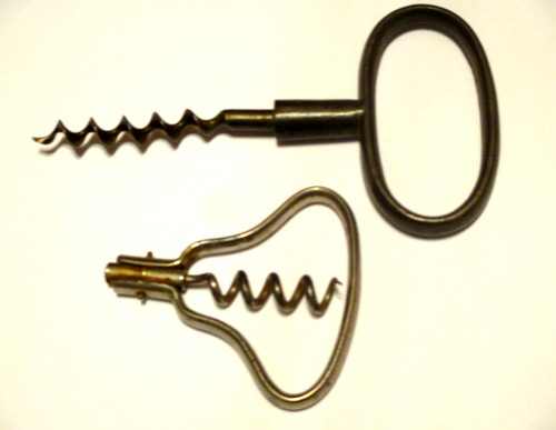 Antique folding corkscrew pat - antique,