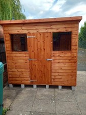 8x6 pent garden shed g - pent,