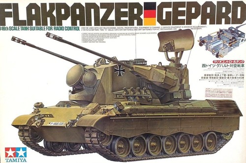 Tamiya flakpanzer gepard - tamiya, 1/16