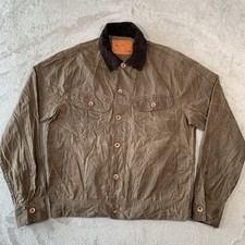 Taylor Stitch Wax Jacket Mens 40 Brown Trucker Waxed Cotton California USA Cali