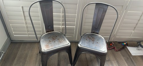 Tolix metal chairs vintage - x,