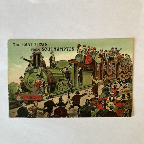 Train postcard the last - train,