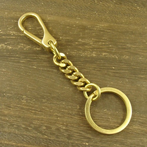 Solid brass key - solid, chain
