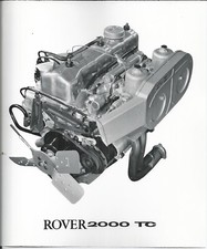 ROVER 2000 TC ENGINE 1966 B/W PHOTOGRAPH