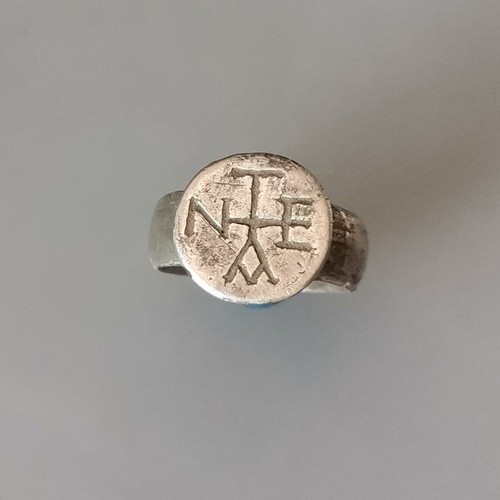 Ancient roman silver ring - silver,
