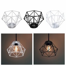 Bulb Guard Lampshade Cage Cafe Ornament Metal Retro Ceiling Pendant Light Cover