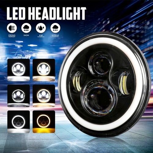 2pcs round led headlight - 2pcs,