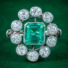 ANTIQUE ART DECO EMERALD