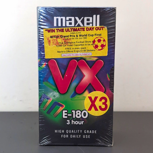 Maxell 180 vhs blank - e-180,