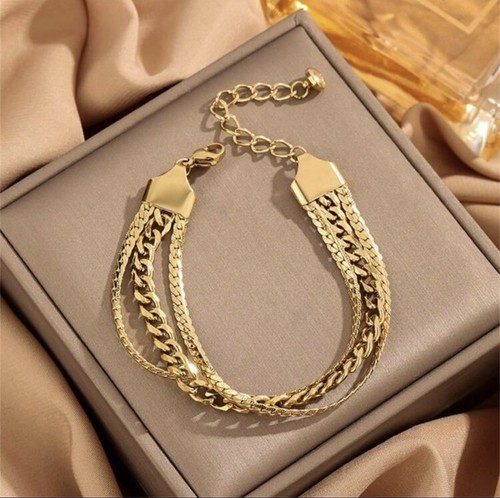 Stainless steel 18k plated - stainless,
