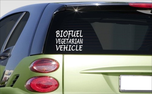 Biofuel vegetarian sticker - vegetarian, 8"