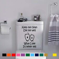Funny Toilet Sticker KEEP ME