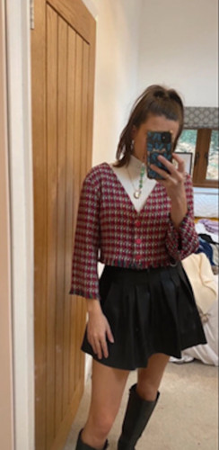 Bnwt zara pink textured tweed - bnwt,