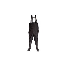 Vital Thames Safety PVC Chest Waders Wellington boots Steel Toe Cap Black UK 10
