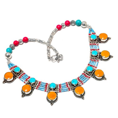 Yellow coral turquoise - coral,
