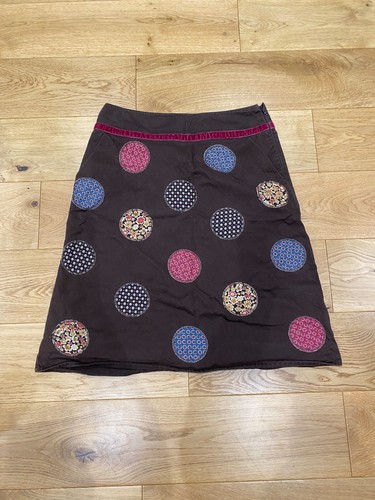 Boden brown line skirt size - boden,