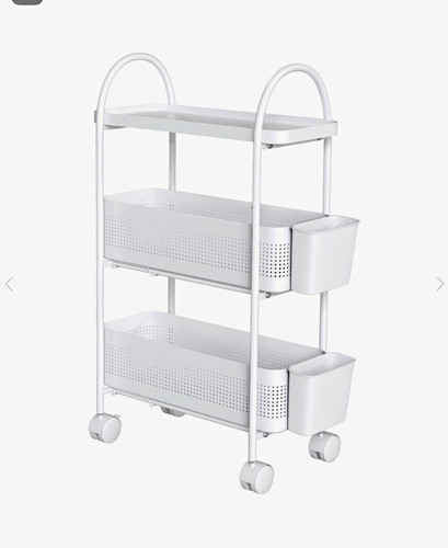 White metal tier rolling - metal, 3-tier