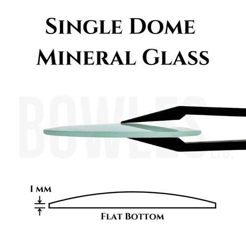 Single dome mineral - dome, glass